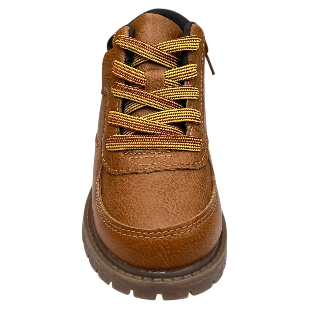 Carter's‎ Little Boys Boston Fashion Ankle Boot Size 11 Brown-Tan  Slip-on Style